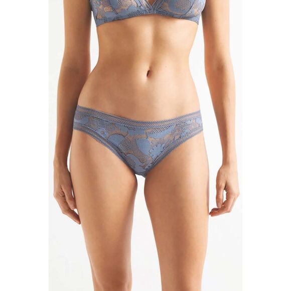 NWT ERES Crepescule Stretch-Lace Bikini Brief Underwear in Light Gray Size 12 - Picture 1 of 8